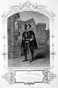 Mr J.W. Wallack als Gloster, Akt I Szene 1, in Richard III, von William Shakespeare (1564-1616) aus einem Daguerreotyp von P. Hals aus New York (Gravur) von English School