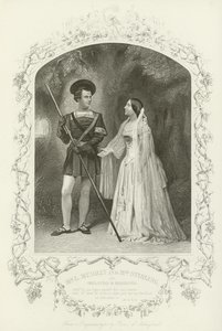 Mr. L. Murray und Mrs. Stirling als Orlando und Rosalind, Wie es euch gefällt, Akt V, Szene iv
