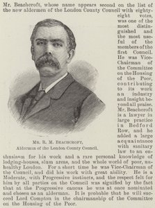 Mr. R. M. Beachcroft, Alderman des London County Council (Gravur) von English School
