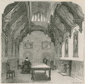 Mr. Russells neues Herrenhaus, Park Lane, London: Der Speisesaal von English School