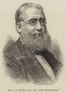 Herr S. D. Waddy, QC, Abgeordneter für Edinburgh (Gravur)