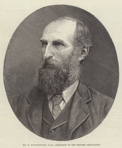 Mr. W. Spottiswoode, FRS, Präsident der British Association (Gravur)