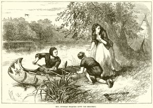 Mrs. Dunstan flieht den Merrimac hinunter
