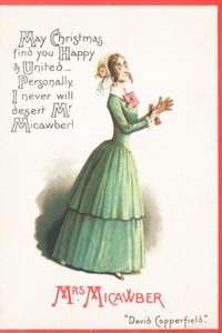 Mrs. Micawber, Weihnachtskarte von English School