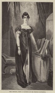 Mrs. Siddons, nach einem Gemälde von Sir Thomas Lawrence