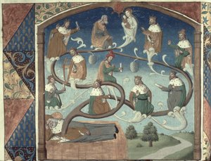 Ms Hunter 36 f.36v Gott, aus dem Hunterian Psalter, um 1170 von English School