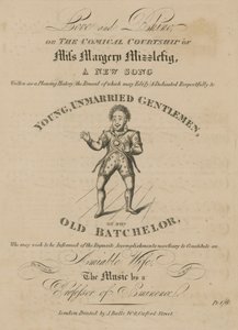Musikalische Partitur für Liebe und Nashorn, oder Die komische Werbung von Miss Margery Mizzlefig