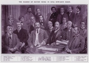 Musiker und Komponisten während der Herrschaft von König Edward VII. von English School