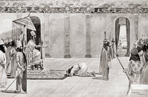 Nabonidus, König von Babylonien, aus Hutchinsons Geschichte der Nationen, veröffentlicht 1915