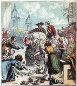 Napoleonischer Krieg: Der Herzog von Wellington (1769-1852) befreite Madrid 1812 aus dem französischen Griff. Wellington in Madrid