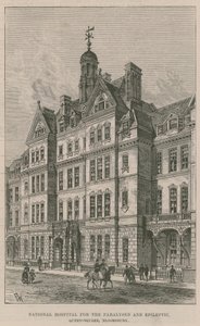 Nationalkrankenhaus für Gelähmte und Epileptiker, Queen Square, Bloomsbury von English School
