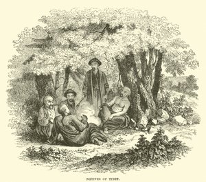Einheimische von Tibet