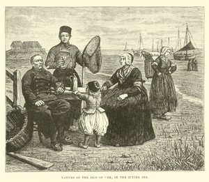 Einheimische der Insel Urk, im Zuiderzee von English School