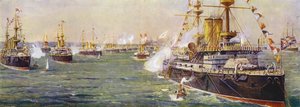 Marineparade in Spithead zum Diamantjubiläum von Königin Victoria von English School