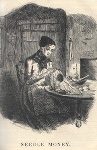 Nadelgeld, Illustration aus Punch Magazine, Dezember 1849