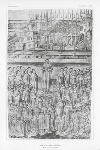 New College, Oxford (Lithografie)