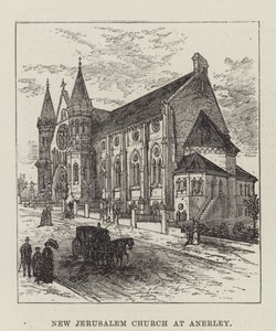 Neue Jerusalem-Kirche in Anerley (Gravur) von English School