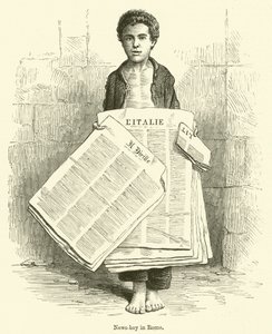 Zeitungsjunge in Rom von English School