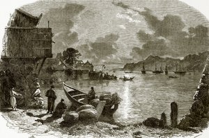 Nachtszene in Amoy