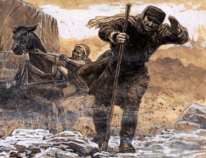 Nikolkai Prjevalsky begegnete dem ersten Schrecken der Wüste Gobi, als ihn ein Sandsturm verschlang