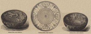 Nimrud-Antiquitäten im British Museum (Gravur) von English School
