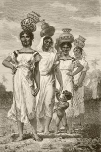Paraguayische Landmädchen des 19. Jahrhunderts von English School
