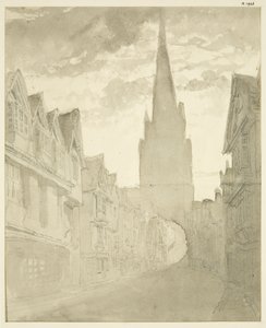 Nordansicht der St. Mary Redcliffe Kirche von der Redcliffe Street von English School
