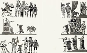 Illustration eines Kinderreims von English School