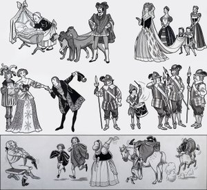 Kinderreim-Illustration von English School