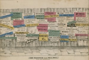 Seltsames Lesen in der Nähe von Pall Mall von English School