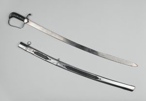 Offiziersschwert, 51. Fußregiment, ca. 1809 (Stahl mit Holzgriff) von English School