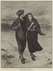 Oh! wärst du im kalten Sturm, auf jener Wiese (Stich) von English School