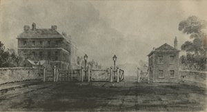 Altes Apsley House, bevor es mit Stein verkleidet wurde von English School