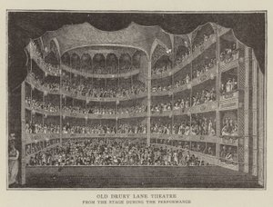 Old Drury Lane Theater (Stich) von English School