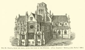 Alte St. Pauls, von Osten, nach dem Verlust des Turms