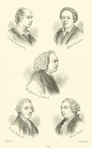 Oliver Goldsmith, James Thomson, Dr. Samuel Johnson, Tobias Smollett, David Hume von English School