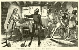 Oliver Icingla verhaftet auf Befehl von Hugh de Moreville von English School