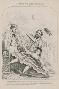 An Bord der Great Eastern; Spaziergang auf dem Deck von English School