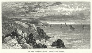 An der Küste von Cornwall: Pradanack Point