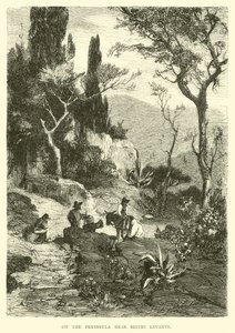 Auf der Halbinsel in der Nähe von Sestri Levante