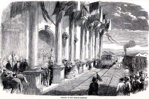 Eröffnung der Madras-Eisenbahn von English School