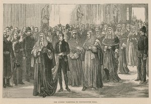 Eröffnung der königlichen Gerichtshöfe: Der Abschied der Richter von der Westminster Hall