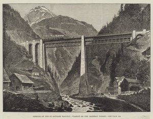 Eröffnung der St. Gotthard Bahn, Viadukt im Maderanertal