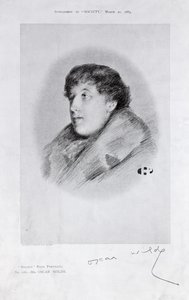 Oscar Wilde, ein Bijou-Porträt, aus Society