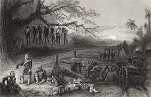 Außenposten der Highland Brigade in Benares, aus 