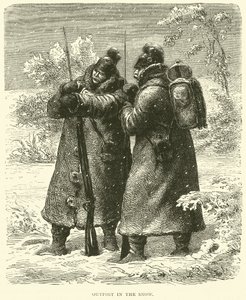 Vorposten im Schnee, Oktober 1870