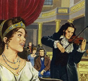 Paganini wurde Hofkapellmeister in Lucca und komponierte die Sonate Napoleon