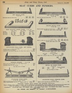 Seite aus dem Army and Navy Stores Katalog von English School