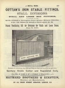 Seite aus dem Kompendium der Architekten, Vermesser und Ingenieure 1892 von English School