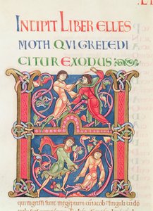 Seite aus der Winchester-Bibel, ca. 1150-80 von English School